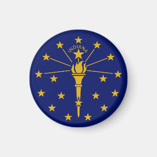 Íman Indiana flag & Indiana, férias/esportes nos EUA