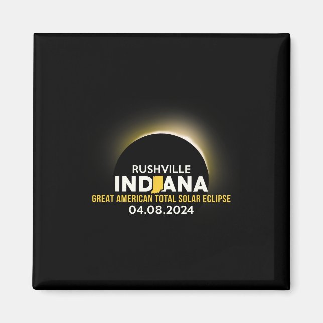 Íman Indiana No Eclipse Solar Total 2024 (Frente)