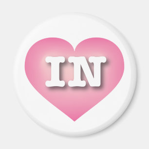 Íman Indiana Pink Fade Heart - Big Love