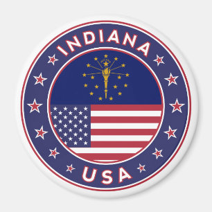 Íman Indiana, t-shirt de Indiana, vinheta de Indiana,