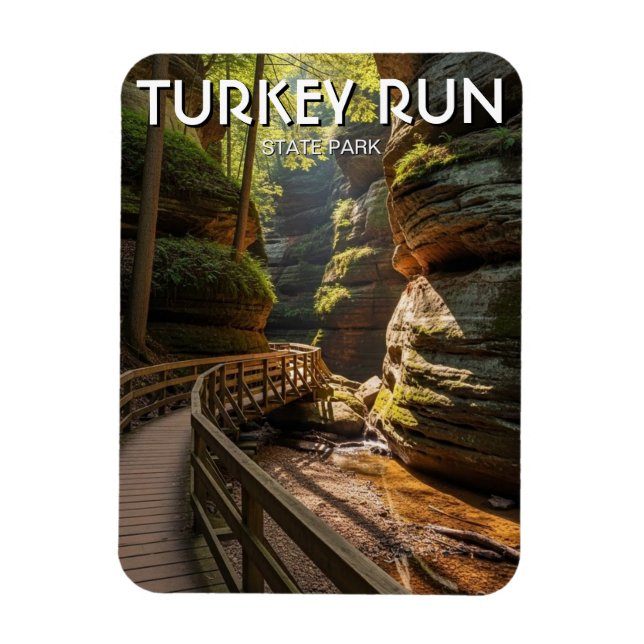 Íman Indiana Turkey Run State Park Travel (Vertical)