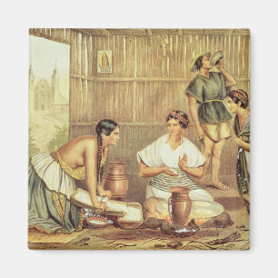 Íman Indianos que preparam tortilhas