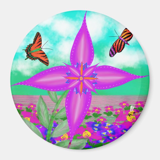 Íman Indica Princesa por Flor de Potência (Frente)