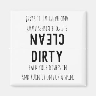 Íman Indicador da máquina de lavar louça (limpa ou su