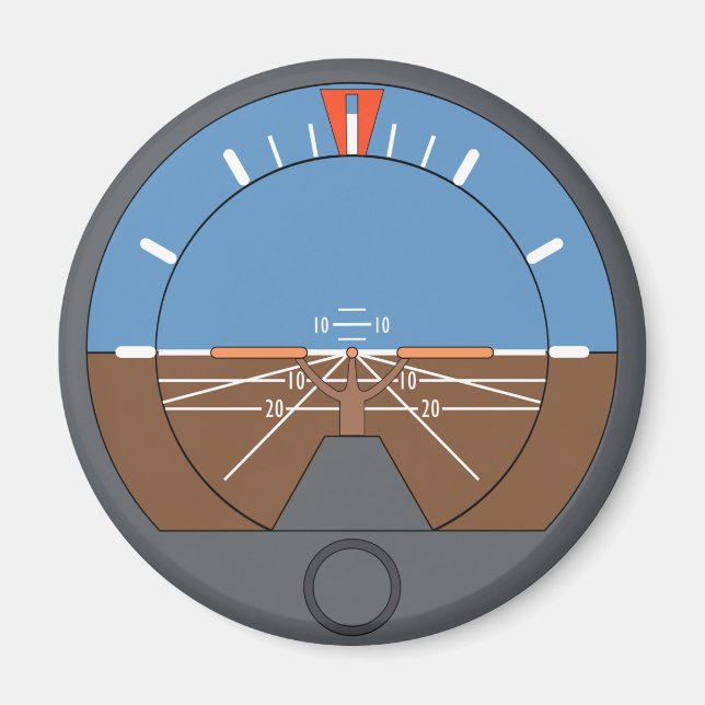 Íman Indicador de atitude Instrumento de voo para aeron (Frente)