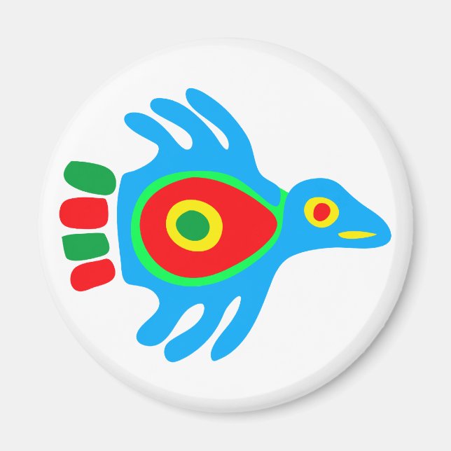 Íman Índio pássaro native american bird (Frente)