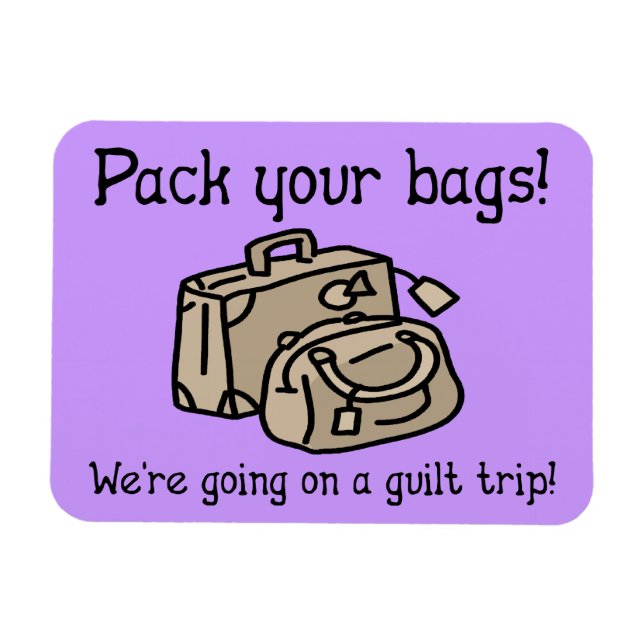 Íman Indo A Um Magneta Engraçado De Culpa (Horizontal)