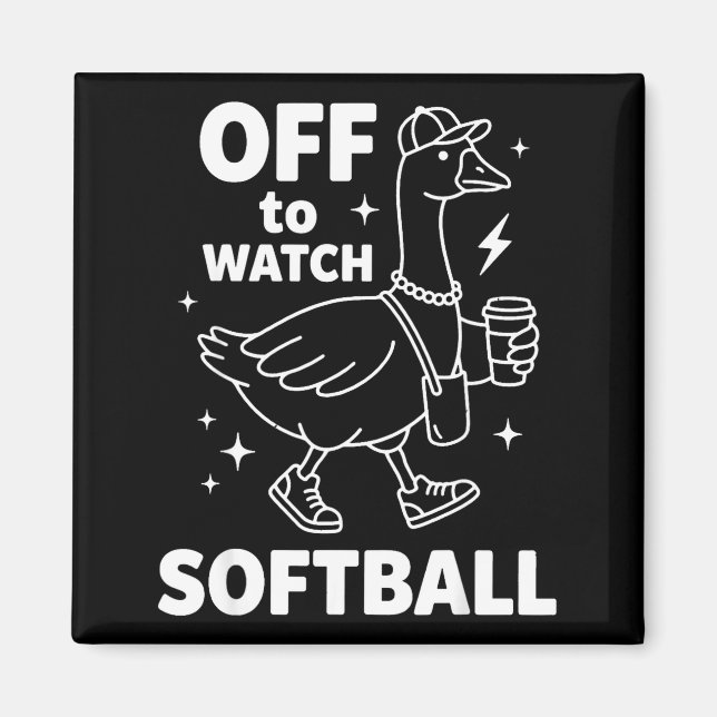 Íman Indo assistir softball divertido softball ganso jo (Frente)