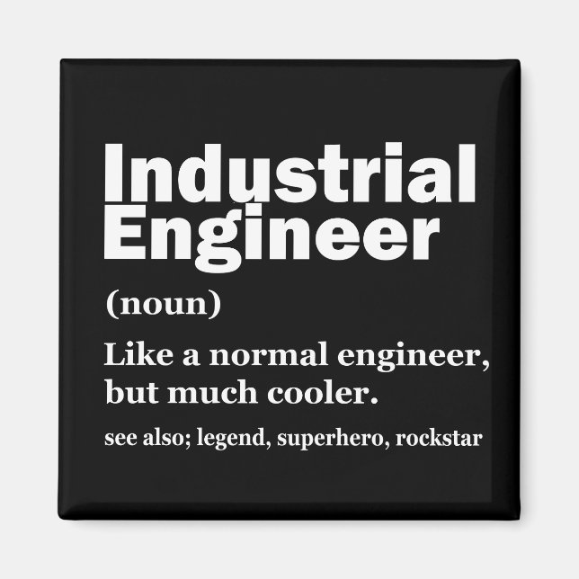 Íman Industrial Engineering Funny Engineer (Frente)