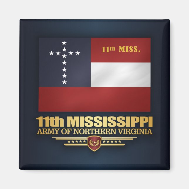 Íman Infantaria de 11 Mississippi (Frente)