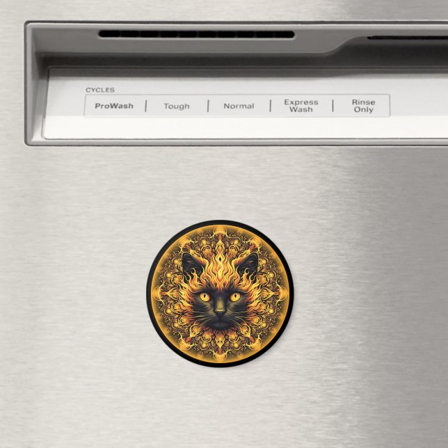 Íman Inferno Gatinho Mandala (In Situ (Dishwasher))