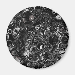 Íman Infinidade Preta e Branca