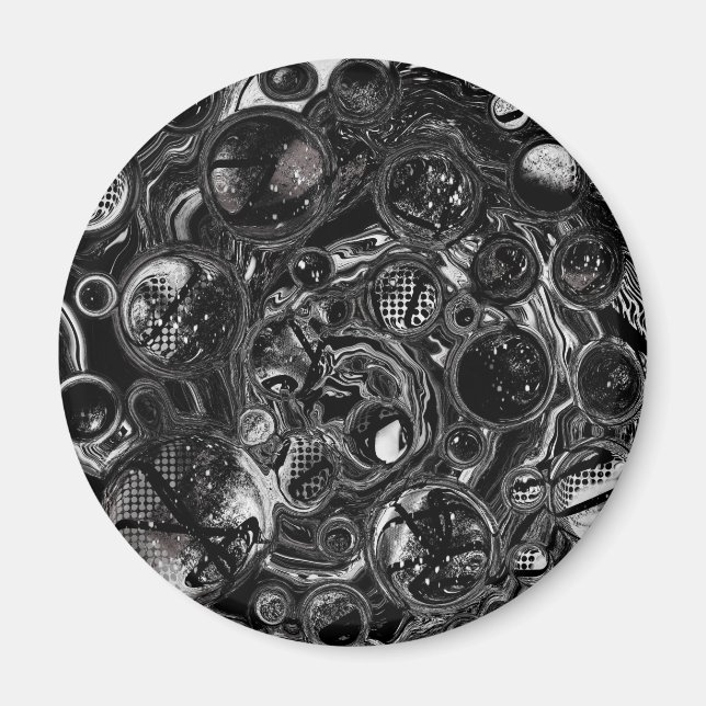 Íman Infinidade Preta e Branca (Frente)