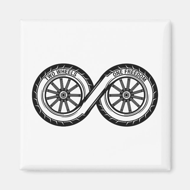 Íman Infinito Duas Rodas Liberdade (Frente)