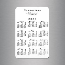 Íman Informações mínimas sobre o nome da empresa do cal