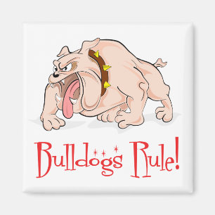 Íman Inglês Buldogue Puppy Dog Cartoon Magnet