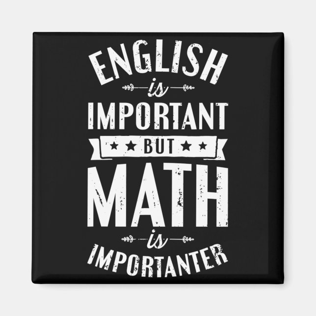 Íman Inglês É Importante Mas Matemática É Mais Importan (Frente)
