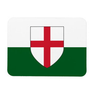 Íman Inglês e País de Gales Flag Magnet - Shield em cor