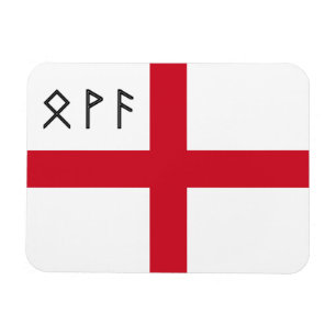 Íman Inglês - Flag com AngloSaxon Runes