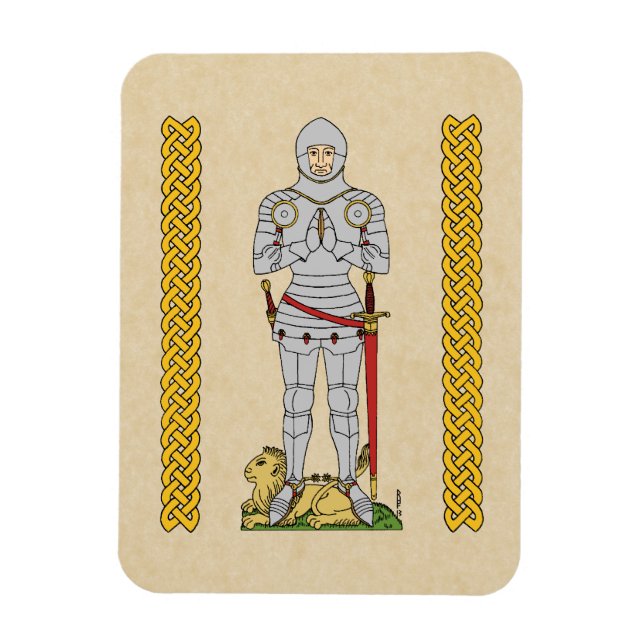 Íman Inglês Medieval Knight Circa 1430 (Vertical)