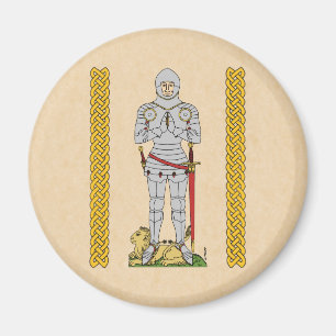 Íman Inglês Medieval Knight Circa 1430