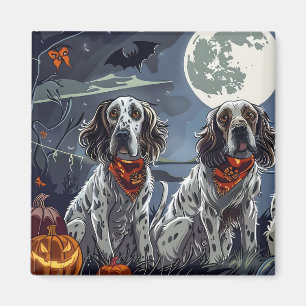 Íman Inglês Setter Halloween Spooky
