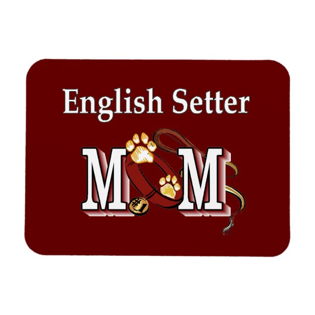 Íman Inglês Setter Mãe Oferta (Horizontal)