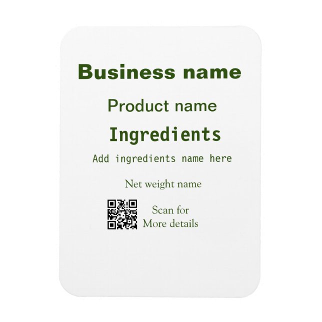 Íman Ingredientes adicionam nome do produto ponderador  (Vertical)