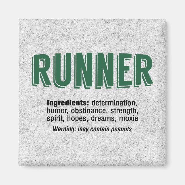 Íman Ingredientes do Runner (Frente)