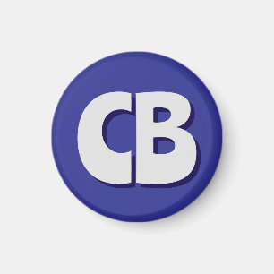 Íman Iniciais Mínimas de Monograma Moderno Profissional