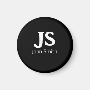 Íman Iniciais pessoais personalizáveis