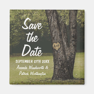 Íman Iniciais Russos Casamento de Árvore de Carvalho An