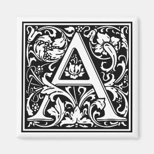 Íman Inicial decorativa "A" da letra