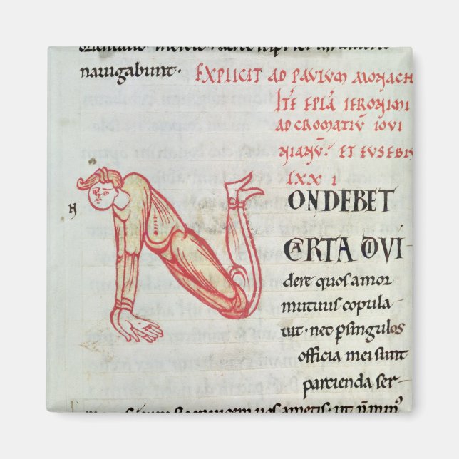 Íman Inicial historiada 'N' (Frente)