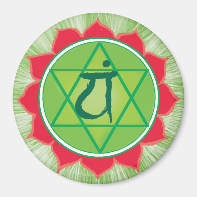 Íman Injetor circular Heart Chakra Anahata (Frente)