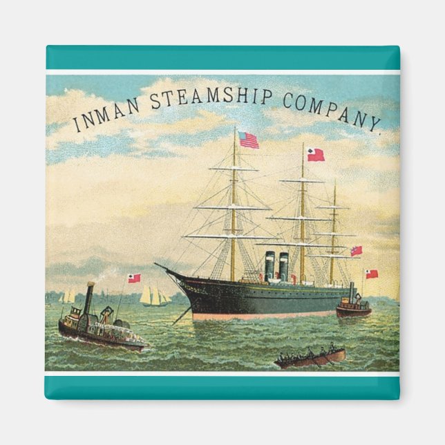 Íman Inman Steamship Company (Frente)