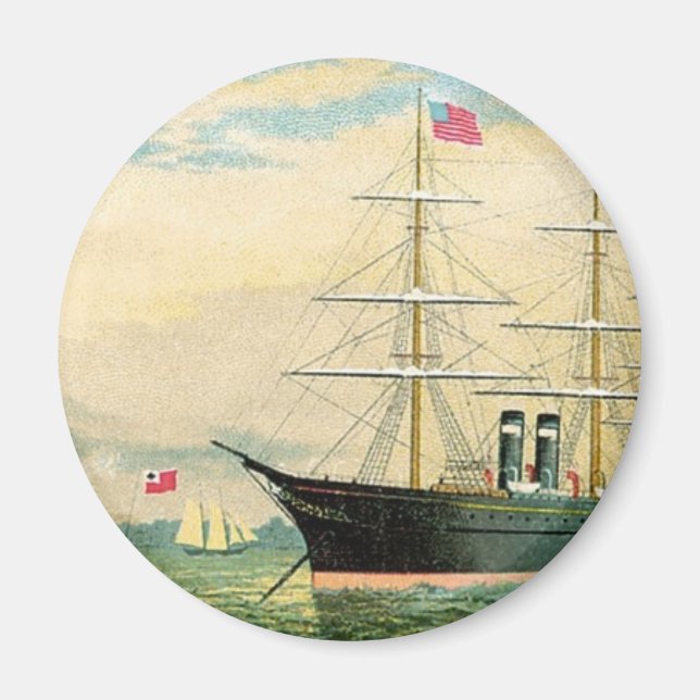 Íman Inman Steamship Company (Frente)