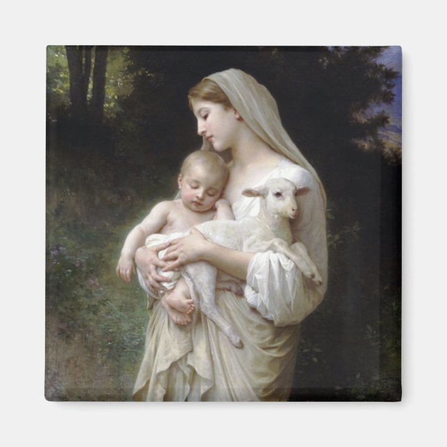 Íman Innocence (Madonna e Child), Bouguereau (Frente)