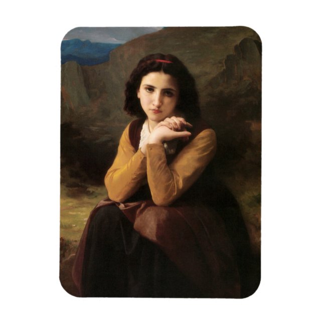 Íman Inocência de Menina Adolescente, Bouguereau (Vertical)