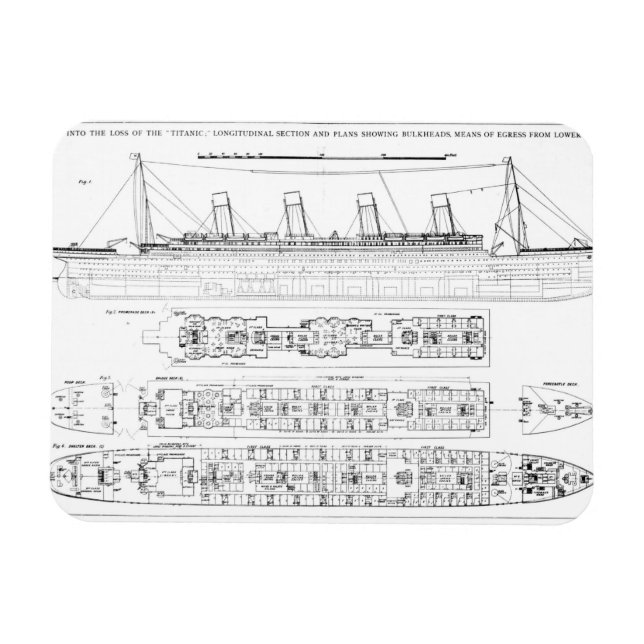 Íman Inquérito sobre a Perda do Titanic: Seção Cruzada (Horizontal)