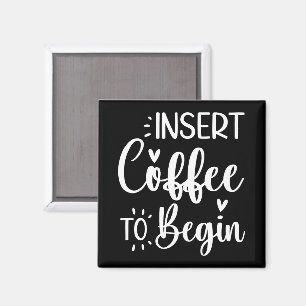 Íman Inserir Café Para Começar Um Pó Humoroso