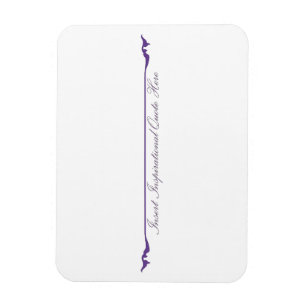 Íman Inserir citação Inspiracional Aqui - Roxo