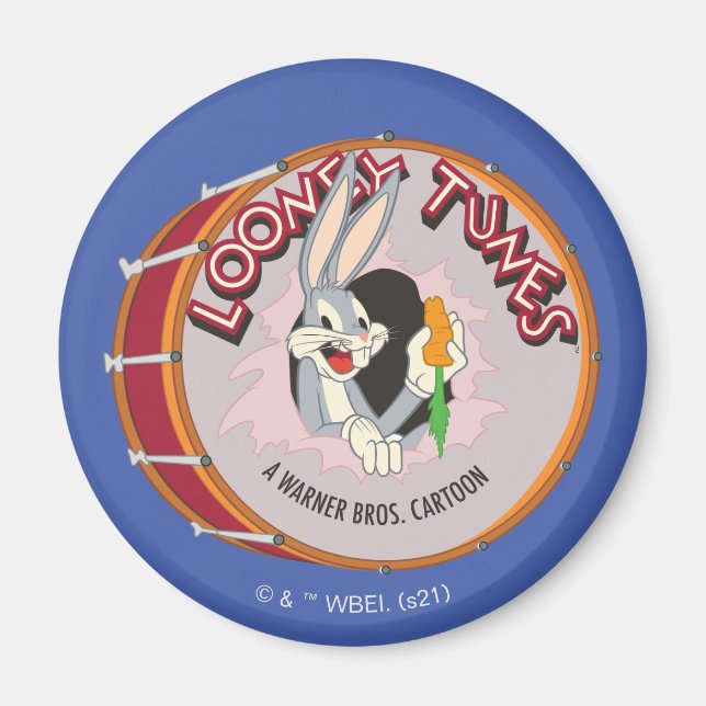 Íman INSETOS BUNNY™ Dentro LOONEY TUNES™ Drum (Frente)