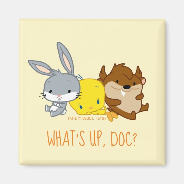 Íman INSETOS Chibi BUNNY™, TWEETY™ e TAZ™ (Frente)