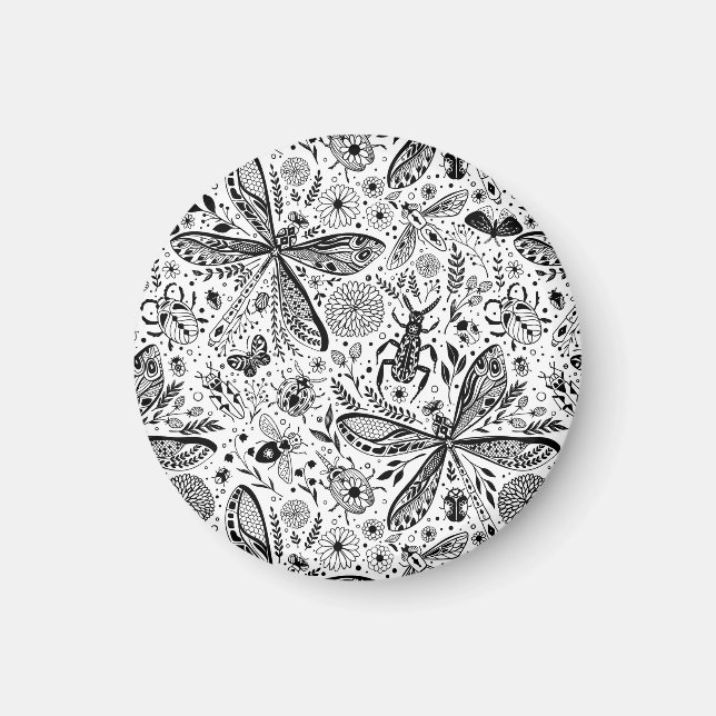 Íman Insetos de porta em azul escuro (Frente)