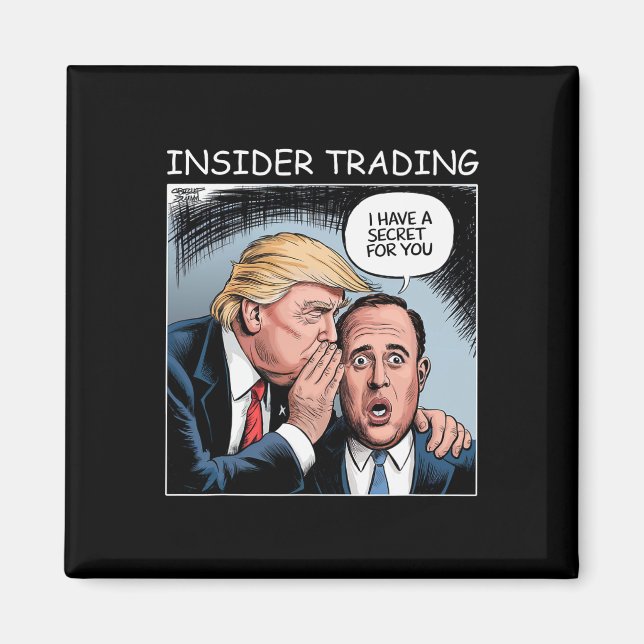 Íman Insider Trading Trump - Engraçado (Frente)