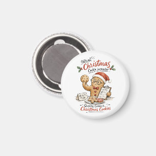 Íman Inspetor de Biscoito de Natal Aquarela
