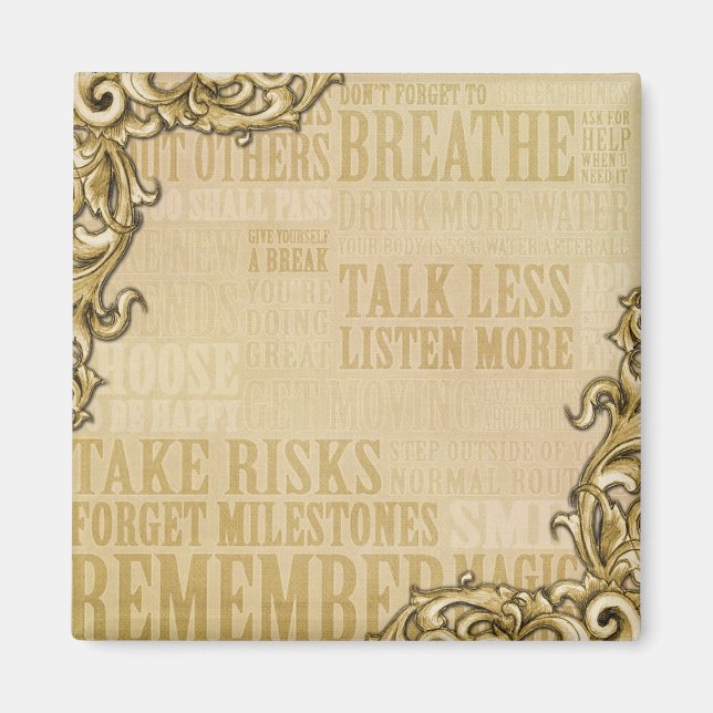 Íman Inspira-se Magnet Quadrado de 2 Polegadas (Frente)