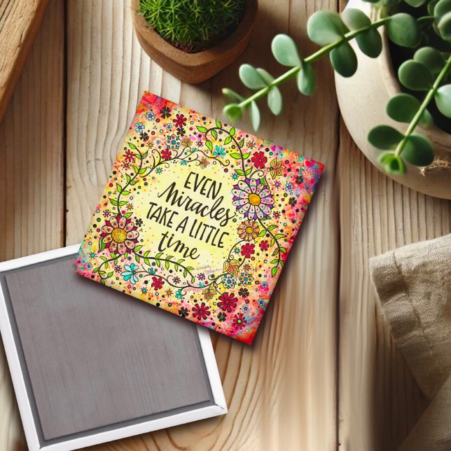 Íman Inspiração de milagres Bonito Florais Inspiração (Criador carregado)