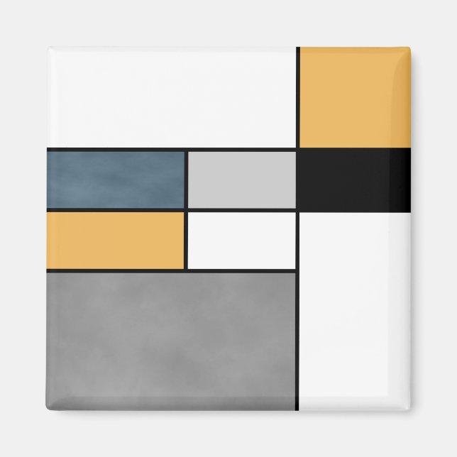 Íman inspiração mondriana (Frente)